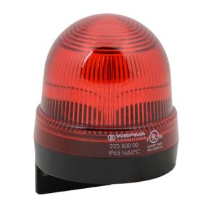 WERMA 22310000 Incandescent Industrial Signal Beacon, 75mm, Red, Permanent, IP65, Bracket Mount | CV6MCU