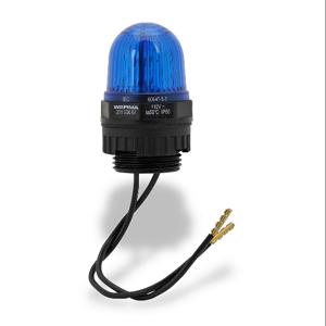 WERMA 23150067 Industrial Signal Beacon, 29mm, Blue, Permanent, 22.5mm Panel Mount, 115 VAC | CV6MEM