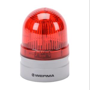 WERMA 26011060 LED Industrial Signal Beacon, 62mm, Red, Permanent Or Blinking, IP66, Modular Mount | CV6MEN
