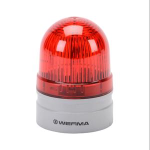 WERMA 26011075 LED Industrial Signal Beacon, 62mm, Red, Permanent Or Blinking, IP66, Modular Mount | CV6MEQ
