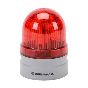 WERMA 26012060 LED Industrial Signal Beacon, 62mm, Red, Double Flash Or Evs Flashing, IP66 | CV6MER