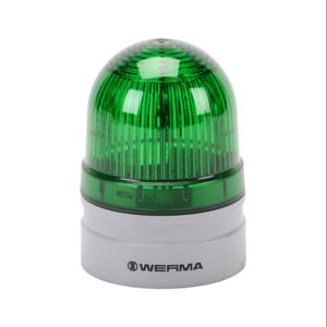 WERMA 26021074 LED-Industriesignalleuchte, 62 mm, grün, permanent oder blinkend, IP66, modulare Montage | CV6MEW
