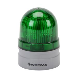 WERMA 26022060 LED Industrial Signal Beacon, 62mm, Green, Double Flash Or Evs Flashing, IP66 | CV6MEY