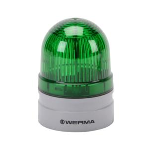 WERMA 26022074 LED-Industriesignalleuchte, 62 mm, grün, Doppelblitz oder Evs-Blinken, IP66 | CV6MEZ