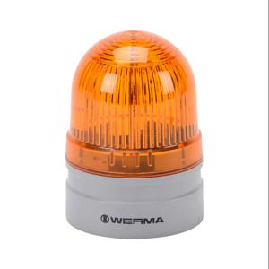 WERMA 26031074 LED Industrial Signal Beacon, 62mm, Yellow, Permanent Or Blinking, IP66, Modular Mount | CV6MFC