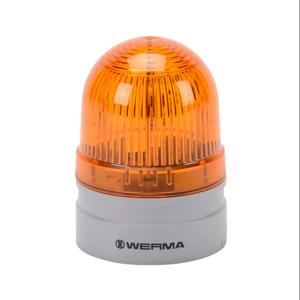 WERMA 26031075 LED Industrial Signal Beacon, 62mm, Yellow, Permanent Or Blinking, IP66, Modular Mount | CV6MFD