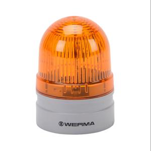 WERMA 26032060 LED Industrial Signal Beacon, 62mm, Yellow, Double Flash Or Evs Flashing, IP66 | CV6MFE