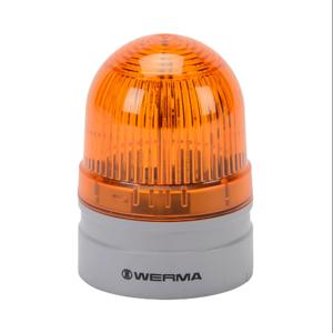 WERMA 26032074 LED-Industriesignalleuchte, 62 mm, Gelb, Doppelblitz oder Evs-Blinken, IP66 | CV6MFF
