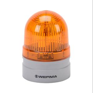 WERMA 26032075 LED Industrial Signal Beacon, 62mm, Yellow, Double Flash Or Evs Flashing, IP66 | CV6MFG