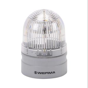 WERMA 26041075 LED Industrial Signal Beacon, 62mm, Clear/White, Permanent Or Blinking, IP66 | CV6MFK