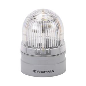 WERMA 26042060 LED Industrial Signal Beacon, 62mm, Clear/White, Double Flash Or Evs Flashing, IP66 | CV6MFL