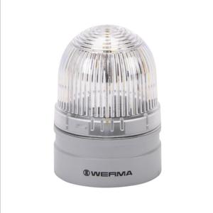 WERMA 26042074 LED-Industriesignalleuchte, 62 mm, klar/weiß, Doppelblitz oder EVS-Blinken, IP66 | CV6MFM