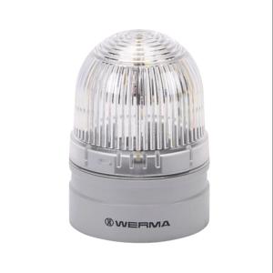 WERMA 26042075 LED Industrial Signal Beacon, 62mm, Clear/White, Double Flash Or Evs Flashing, IP66 | CV6MFN