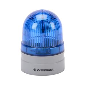 WERMA 26051074 LED Industrial Signal Beacon, 62mm, Blue, Permanent Or Blinking, IP66, Modular Mount | CV6MFR
