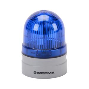 WERMA 26051075 LED Industrial Signal Beacon, 62mm, Blue, Permanent Or Blinking, IP66, Modular Mount | CV6MFT