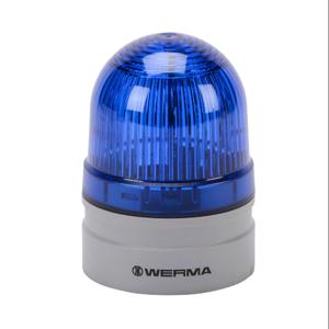 WERMA 26052060 LED-Industriesignalleuchte, 62 mm, blau, Doppelblitz oder Evs-Blinken, IP66 | CV6MFU