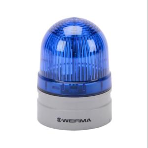 WERMA 26052074 LED Industrial Signal Beacon, 62mm, Blue, Double Flash Or Evs Flashing, IP66 | CV6MFV