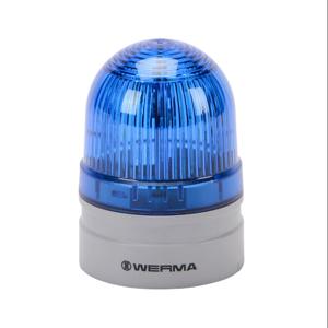WERMA 26052075 LED-Industriesignalleuchte, 62 mm, blau, Doppelblitz oder Evs-Blinken, IP66 | CV6MFW