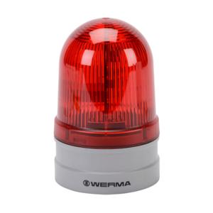 WERMA 26111060 LED Industrial Signal Beacon, 85mm, Red, Permanent Or Blinking, IP66, Modular Mount | CV6MFX