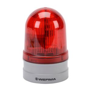 WERMA 26112060 LED Industrial Signal Beacon, 85mm, Red, Double Flash Or Evs Flashing, IP66 | CV6MFZ