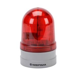 WERMA 26112070 LED Industrial Signal Beacon, 85mm, Red, Double Flash Or Evs Flashing, IP66 | CV6MGA