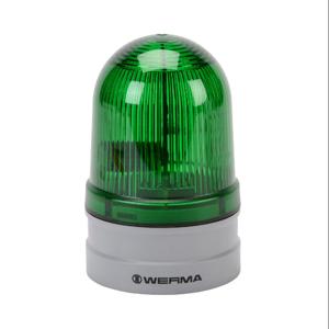 WERMA 26122070 LED Industrial Signal Beacon, 85mm, Green, Double Flash Or Evs Flashing, IP66 | CV6MGG