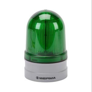 WERMA 26124060 LED Industrial Signal Beacon, 85mm, Green, Rotating, IP66, Modular Mount, 115-230 VAC | CV6MGH