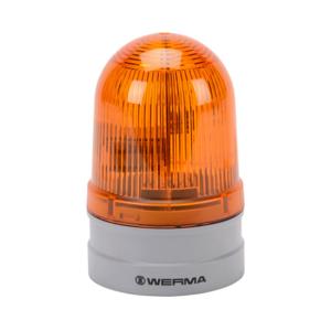 WERMA 26132060 LED Industrial Signal Beacon, 85mm, Yellow, Double Flash Or Evs Flashing, IP66 | CV6MGM