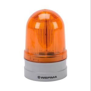 WERMA 26134060 LED Industrial Signal Beacon, 85mm, Yellow, Rotating, IP66, Modular Mount, 115-230 VAC | CV6MGP