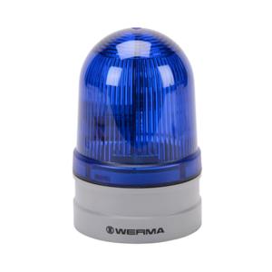 WERMA 26152060 LED Industrial Signal Beacon, 85mm, Blue, Double Flash Or Evs Flashing, IP66 | CV6MHC