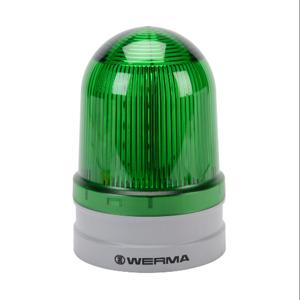 WERMA 26224060 LED Industrial Signal Beacon, 120mm, Green, Rotating, IP66, Modular Mount, 115-230 VAC | CV6MHT