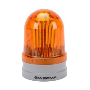 WERMA 26232060 LED Industrial Signal Beacon, 120mm, Yellow, Double Flash Or Evs Flashing, IP66 | CV6MHX