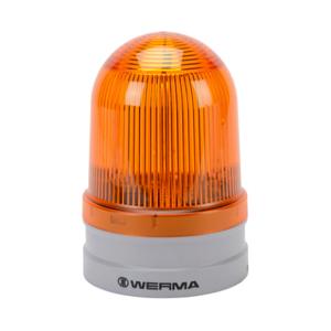 WERMA 26232070 LED Industrial Signal Beacon, 120mm, Yellow, Double Flash Or Evs Flashing, IP66 | CV6MHY