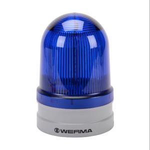 WERMA 26252070 LED Industrial Signal Beacon, 120mm, Blue, Double Flash Or Evs Flashing, IP66 | CV6MJL