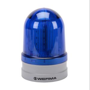 WERMA 26254060 LED Industrial Signal Beacon, 120mm, Blue, Rotating, IP66, Modular Mount, 115-230 VAC | CV6MJM