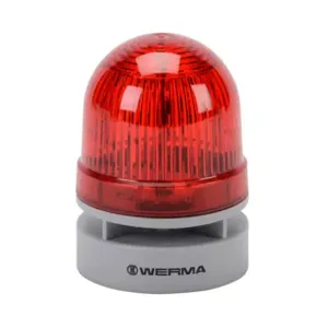 WERMA 46011075 LED Audible-Visual Signal Beacon, 95 Db At 1m, Continuous/Pulse Tone | CV6MJR