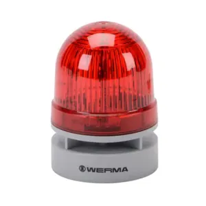 WERMA 46012074 LED Audible-Visual Signal Beacon, 95 Db At 1m, Continuous/Pulse Tone | CV6MJU