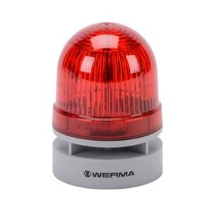 WERMA 46012075 Akustisch-visuelle LED-Signalleuchte, 95 dB auf 1 m, Dauer-/Impulston | CV6MJV