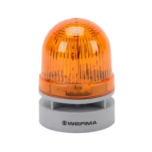 WERMA 46032074 LED Audible-Visual Signal Beacon, 95 Db At 1m, Continuous/Pulse Tone | CV6MKG