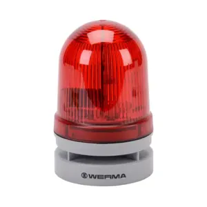 WERMA 46112070 LED Audible-Visual Signal Beacon, 110 Db At 1m, Selectable Tone | CV6MLA