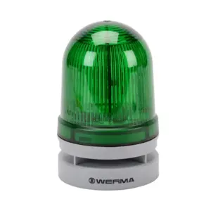 WERMA 46121070 LED Audible-Visual Signal Beacon, 110 Db At 1m, Selectable Tone, Permanent Or Blinking | CV6MLC