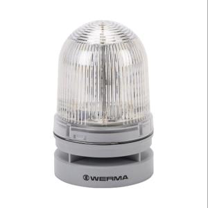 WERMA 46141070 Akustisch-visuelle LED-Signalleuchte, 110 dB bei 1 m, wählbarer Ton, dauerhaft oder blinkend | CV6MLL