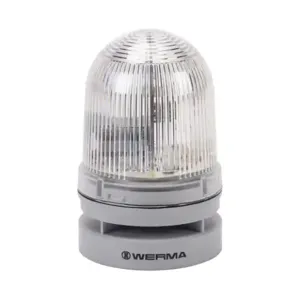 WERMA 46142060 LED Audible-Visual Signal Beacon, 110 Db At 1m, Selectable Tone | CV6MLM