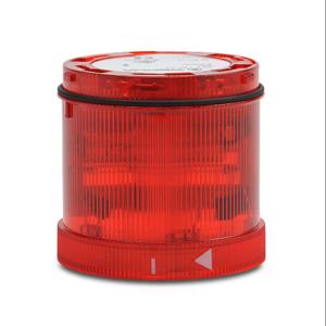 WERMA 64310055 Lichtelement, 70 mm Durchmesser, rot, Blitzlichtfunktion, 24 VDC, farbige Linse | CV6PFD