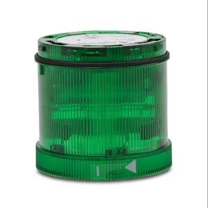 WERMA 64320055 Lichtelement, 70 mm Durchmesser, grün, Blitzlichtfunktion, 24 VDC, farbige Linse | CV6PFE