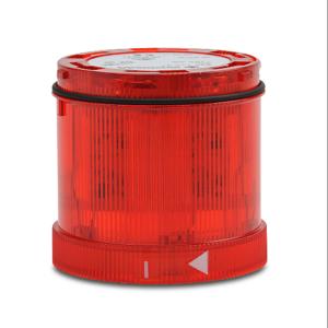 WERMA 64411067 Lichtelement, 70 mm Durchmesser, rot, Blinklichtfunktion, 115 VAC, farbige Linse, IP65 | CV6PFJ