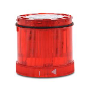 WERMA 64411075 Light Element, 70mm Dia., Red, Blinking Light Function, 24 VAC/VDC, Colored Lens, IP65 | CV6PFK