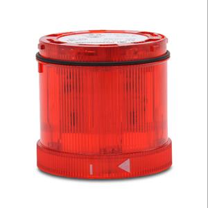 WERMA 64412055 Lichtelement, 70 mm Durchmesser, rot, Blinklichtfunktion, 24 VDC, farbige Linse, IP65 | CV6PFL