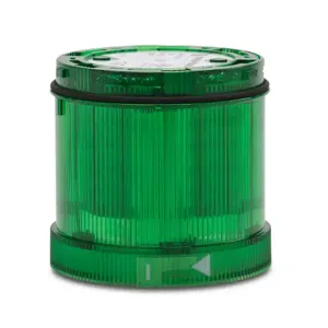 WERMA 64423075 Light Element, 70mm Dia., Green, Rotating Light Function, 24 VAC/VDC, Colored Lens, IP65 | CV6PFR