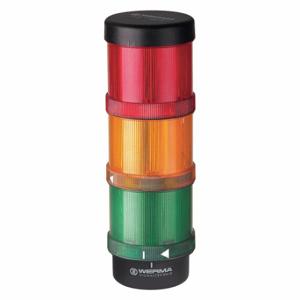 WERMA 64900001 Turmlichtbaugruppe, 3 Lichter, Grün/Rot/Gelb, Blinkend/Dauerlicht, Intermittierend/Dauerlicht | CU9VXL 452T30